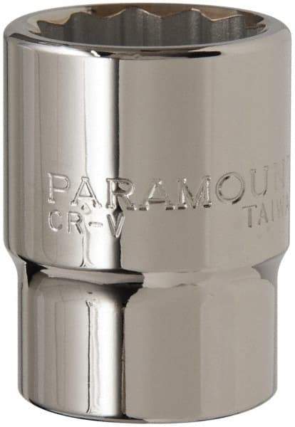 Paramount - 3/4" Drive, Standard Hand Socket - 12 Points, 2-5/16" OAL, Steel, Chrome Finish - Americas Industrial Supply