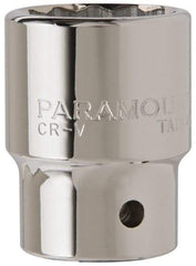 Paramount - 3/4" Drive, Standard Hand Socket - 12 Points, 2-13/32" OAL, Steel, Chrome Finish - Americas Industrial Supply