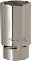 Paramount - 1-7/16", 3/4" Drive, Deep Hand Socket - 6 Points, 3-1/2" OAL, Steel, Chrome Finish - Americas Industrial Supply