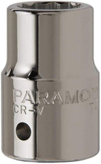 Paramount - 3/4", 3/4" Drive, Standard Hand Socket - 12 Points, 2" OAL, Chrome Finish - Americas Industrial Supply