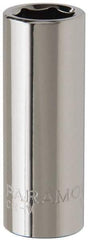 Paramount - 3/8" Drive, Deep Hand Socket - 6 Points, 1-15/16" OAL, Steel, Chrome Finish - Americas Industrial Supply