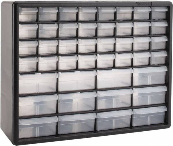 Akro-Mils - 44 Drawer, Small Parts Cabinet - 6-3/8" Deep x 20" Wide x 15-13/16" High - Americas Industrial Supply