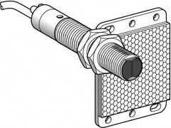 Telemecanique Sensors - Cable Connector, 5m Nominal Distance, Shock and Vibration Resistant, Polarized Retroreflective Photoelectric Sensor - 24 to 240 VAC/VDC, 25 Hz, Brass, 82mm Long x 18mm Wide x 1.8 Inch High - Americas Industrial Supply