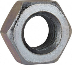 Value Collection - M10x1.25 Metric Fine Steel Right Hand Hex Nut - 17mm Across Flats, 8mm High, Zinc-Plated Finish - Americas Industrial Supply