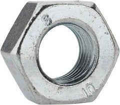 Value Collection - M8x1.00 Metric Fine Steel Right Hand Hex Nut - 13mm Across Flats, 6.5mm High, Zinc-Plated Finish - Americas Industrial Supply