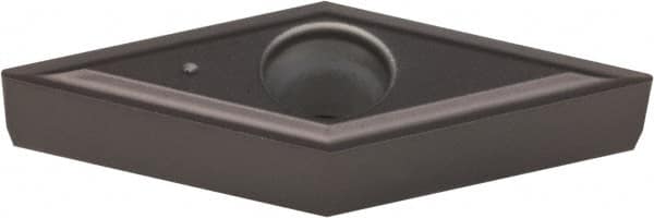 Kennametal - VBGT221 LF Grade KCU10 Carbide Turning Insert - AlTiN Finish, 35° Diamond, 1/4" Inscr Circle, 1/8" Thick, 1/64" Corner Radius - Americas Industrial Supply
