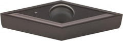 Kennametal - VBGT221 LF Grade KCU10 Carbide Turning Insert - AlTiN Finish, 35° Diamond, 1/4" Inscr Circle, 1/8" Thick, 1/64" Corner Radius - Americas Industrial Supply