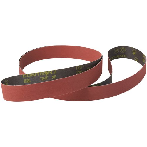 3M Cubitron ll Cloth Belt 784F 120+ XF-weight 2″ × 132″ Film-lok Single-flex - Exact Industrial Supply