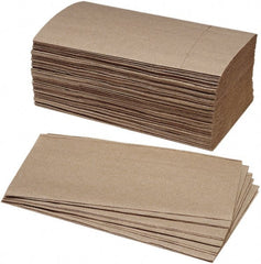 Ability One - Paper Towels; Type: Single_Fold ; Color: Kraft ; Ply: 1 ; Width (Inch): 9-1/4 - Exact Industrial Supply