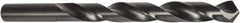 Precision Twist Drill - Letter Q 118° High Speed Steel Jobber Drill - Oxide Finish, Right Hand Cut, Spiral Flute, Straight Shank, 4-3/4" OAL, Split Point - Americas Industrial Supply