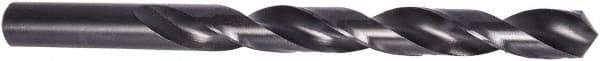 Precision Twist Drill - Letter R 118° High Speed Steel Jobber Drill - Oxide Finish, Right Hand Cut, Spiral Flute, Straight Shank, 4-3/4" OAL, Standard Point - Americas Industrial Supply