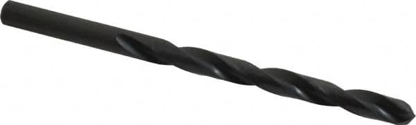 Precision Twist Drill - Letter D 135° High Speed Steel Jobber Drill - Oxide Finish, Right Hand Cut, Spiral Flute, Straight Shank, 4" OAL, Split Point - Americas Industrial Supply