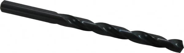 Precision Twist Drill - Letter M 135° High Speed Steel Jobber Drill - Oxide Finish, Right Hand Cut, Spiral Flute, Straight Shank, 4-3/8" OAL, Split Point - Americas Industrial Supply