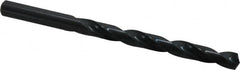 Precision Twist Drill - Letter M 135° High Speed Steel Jobber Drill - Oxide Finish, Right Hand Cut, Spiral Flute, Straight Shank, 4-3/8" OAL, Split Point - Americas Industrial Supply