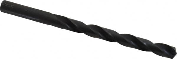 Precision Twist Drill - Letter P 135° High Speed Steel Jobber Drill - Oxide Finish, Right Hand Cut, Spiral Flute, Straight Shank, 4-5/8" OAL, Split Point - Americas Industrial Supply