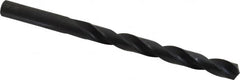 Precision Twist Drill - Letter P 135° High Speed Steel Jobber Drill - Oxide Finish, Right Hand Cut, Spiral Flute, Straight Shank, 4-5/8" OAL, Split Point - Americas Industrial Supply