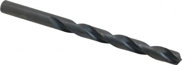 Precision Twist Drill - Letter T 135° High Speed Steel Jobber Drill - Oxide Finish, Right Hand Cut, Spiral Flute, Straight Shank, 4-7/8" OAL, Split Point - Americas Industrial Supply