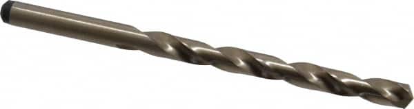 Precision Twist Drill - 0.246" 135° Cobalt Jobber Drill - Oxide/Gold Finish, Right Hand Cut, Spiral Flute, Straight Shank, 4" OAL, Split Point - Americas Industrial Supply