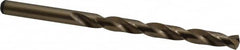 Precision Twist Drill - 0.266" 135° Cobalt Jobber Drill - Oxide/Gold Finish, Right Hand Cut, Spiral Flute, Straight Shank, 4-1/8" OAL, Split Point - Americas Industrial Supply