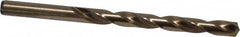 Precision Twist Drill - 0.295" 135° Cobalt Jobber Drill - Oxide/Gold Finish, Right Hand Cut, Spiral Flute, Straight Shank, 4-3/8" OAL, Split Point - Americas Industrial Supply