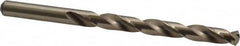 Precision Twist Drill - 0.323" 135° Cobalt Jobber Drill - Oxide/Gold Finish, Right Hand Cut, Spiral Flute, Straight Shank, 4-5/8" OAL, Split Point - Americas Industrial Supply