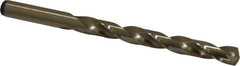 Precision Twist Drill - 0.368" 135° Cobalt Jobber Drill - Oxide/Gold Finish, Right Hand Cut, Spiral Flute, Straight Shank, 5" OAL, Split Point - Americas Industrial Supply