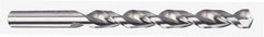 Chicago-Latrobe - 19/64" 135° High Speed Steel Jobber Drill - TiCN Finish, Right Hand Cut, Parabolic Flute, Straight Shank, 4-3/8" OAL, Notched Point - Americas Industrial Supply