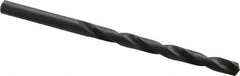 Precision Twist Drill - #2 135° High Speed Steel Jobber Drill - Oxide Finish, Right Hand Cut, Spiral Flute, Straight Shank, 3-7/8" OAL, Split Point - Americas Industrial Supply