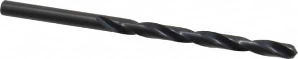 Precision Twist Drill - #6 135° High Speed Steel Jobber Drill - Oxide Finish, Right Hand Cut, Spiral Flute, Straight Shank, 3-3/4" OAL, Split Point - Americas Industrial Supply