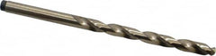 Precision Twist Drill - #3 135° Cobalt Jobber Drill - Oxide/Gold Finish, Right Hand Cut, Spiral Flute, Straight Shank, 3-3/4" OAL, Split Point - Americas Industrial Supply