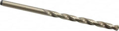 Precision Twist Drill - #18 135° Cobalt Jobber Drill - Oxide/Gold Finish, Right Hand Cut, Spiral Flute, Straight Shank, 3-1/4" OAL, Split Point - Americas Industrial Supply