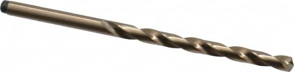 Precision Twist Drill - #19 135° Cobalt Jobber Drill - Oxide/Gold Finish, Right Hand Cut, Spiral Flute, Straight Shank, 3-1/4" OAL, Split Point - Americas Industrial Supply