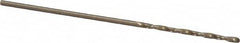 Precision Twist Drill - #65 135° Cobalt Jobber Drill - Oxide/Gold Finish, Right Hand Cut, Spiral Flute, Straight Shank, 1-1/2" OAL, Split Point - Americas Industrial Supply
