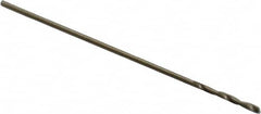 Precision Twist Drill - #75 135° Cobalt Jobber Drill - Oxide/Gold Finish, Right Hand Cut, Spiral Flute, Straight Shank, 1" OAL, Split Point - Americas Industrial Supply
