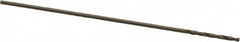 Precision Twist Drill - #80 135° Cobalt Jobber Drill - Oxide/Gold Finish, Right Hand Cut, Spiral Flute, Straight Shank, 3/4" OAL, Split Point - Americas Industrial Supply