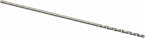 Precision Twist Drill - #71 118° High Speed Steel Jobber Drill - Bright Finish, Right Hand Cut, Spiral Flute, Straight Shank, 1-1/4" OAL, Standard Point - Americas Industrial Supply