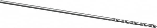 Precision Twist Drill - #73 118° High Speed Steel Jobber Drill - Bright Finish, Right Hand Cut, Spiral Flute, Straight Shank, 1-1/8" OAL, Standard Point - Americas Industrial Supply
