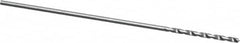 Precision Twist Drill - #73 118° High Speed Steel Jobber Drill - Bright Finish, Right Hand Cut, Spiral Flute, Straight Shank, 1-1/8" OAL, Standard Point - Americas Industrial Supply