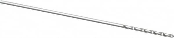 Precision Twist Drill - #75 118° High Speed Steel Jobber Drill - Bright Finish, Right Hand Cut, Spiral Flute, Straight Shank, 1" OAL, Standard Point - Americas Industrial Supply