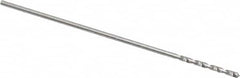 Precision Twist Drill - #77 118° High Speed Steel Jobber Drill - Bright Finish, Right Hand Cut, Spiral Flute, Straight Shank, 7/8" OAL, Standard Point - Americas Industrial Supply