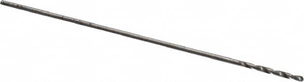 Precision Twist Drill - #80 118° High Speed Steel Jobber Drill - Bright Finish, Right Hand Cut, Spiral Flute, Straight Shank, 3/4" OAL, Standard Point - Americas Industrial Supply