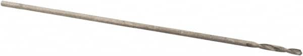 Precision Twist Drill - #81 118° High Speed Steel Jobber Drill - Bright Finish, Right Hand Cut, Spiral Flute, Straight Shank, 3/4" OAL, Standard Point - Americas Industrial Supply