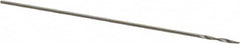 Precision Twist Drill - #83 118° High Speed Steel Jobber Drill - Bright Finish, Right Hand Cut, Spiral Flute, Straight Shank, 3/4" OAL, Standard Point - Americas Industrial Supply