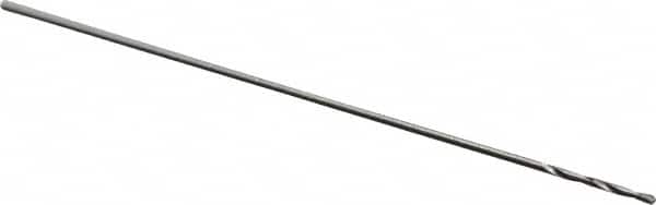 Precision Twist Drill - #86 118° High Speed Steel Jobber Drill - Bright Finish, Right Hand Cut, Spiral Flute, Straight Shank, 3/4" OAL, Standard Point - Americas Industrial Supply