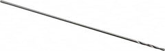 Precision Twist Drill - #86 118° High Speed Steel Jobber Drill - Bright Finish, Right Hand Cut, Spiral Flute, Straight Shank, 3/4" OAL, Standard Point - Americas Industrial Supply