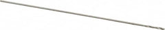 Precision Twist Drill - #88 118° High Speed Steel Jobber Drill - Bright Finish, Right Hand Cut, Spiral Flute, Straight Shank, 3/4" OAL, Standard Point - Americas Industrial Supply