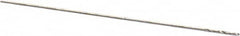 Precision Twist Drill - #90 118° High Speed Steel Jobber Drill - Bright Finish, Right Hand Cut, Spiral Flute, Straight Shank, 3/4" OAL, Standard Point - Americas Industrial Supply