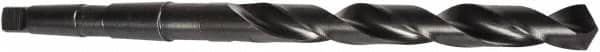 Precision Twist Drill - 1-3/32", 4MT 118° Point High Speed Steel Taper Shank Drill Bit - Oxide Finish, 6-7/8" Flute Length, 12-1/2" OAL, Spiral Flute, Series 209 - Americas Industrial Supply
