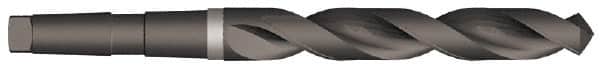 Precision Twist Drill - 2", 4MT 118° Point High Speed Steel Taper Shank Drill Bit - Oxide Finish, 10-5/8" Flute Length, 16-5/8" OAL, Spiral Flute, Series S209 - Americas Industrial Supply