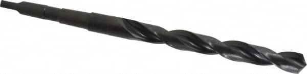 Precision Twist Drill - 9/16", 1MT 118° Point High Speed Steel Taper Shank Drill Bit - Oxide Finish, 4-7/8" Flute Length, 8-1/4" OAL, Spiral Flute, Series S209 - Americas Industrial Supply